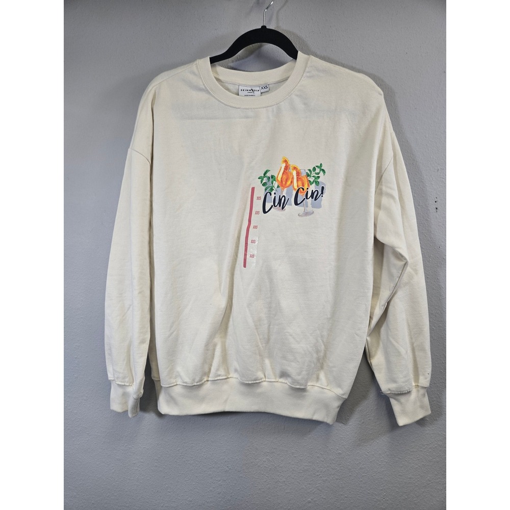 Skinnydip London Cin Cin Italian Aperitivo Menu Graphic Sweatshirt XXS